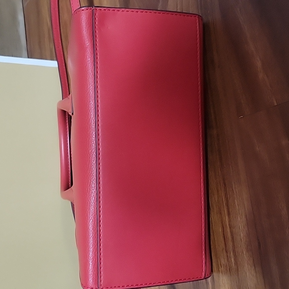 Michael Kors Red Handbag - Picture 7 of 14